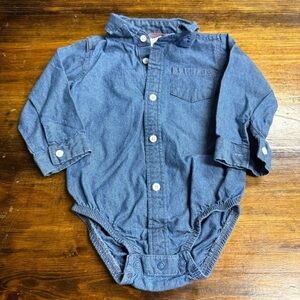 Carters Denim Body Suit Size 18 Months
